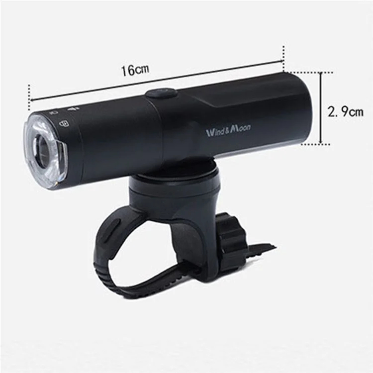 WIND&MOON M03-800 German Standard Super Bright LED Bike Front Light Torch Waterproof Anti-glare Bicycle Night Cycling Safety Lamp