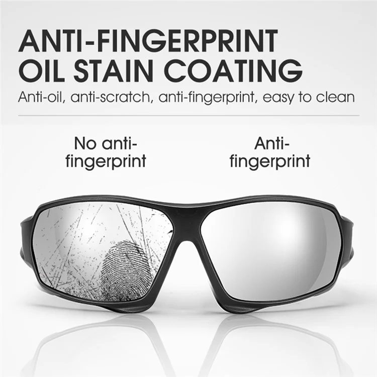 WEST BIKING YP0703140 Outdoor Driving Cycling Polarized Goggles Sports Glasses Windproof UV400 Sunglasses - Black