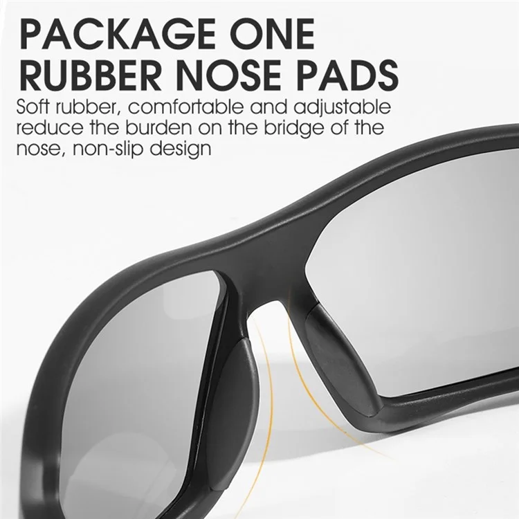 WEST BIKING YP0703140 Outdoor Driving Cycling Polarized Goggles Sports Glasses Windproof UV400 Sunglasses - Black