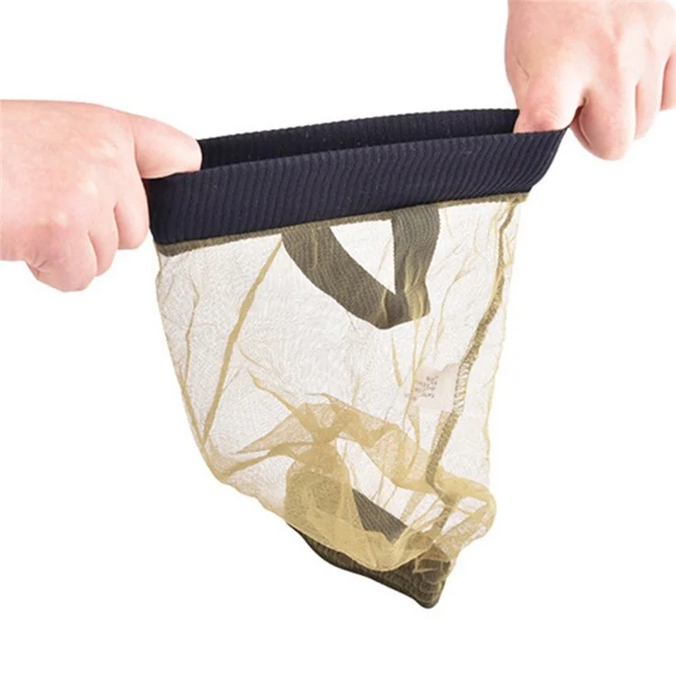 LUCKSTONE FWKTT-001 1 Paar Outdoor-Moskito-Mesh-Fußabdeckungen Bergsteigen Camping Netzgewebe - Schwarz