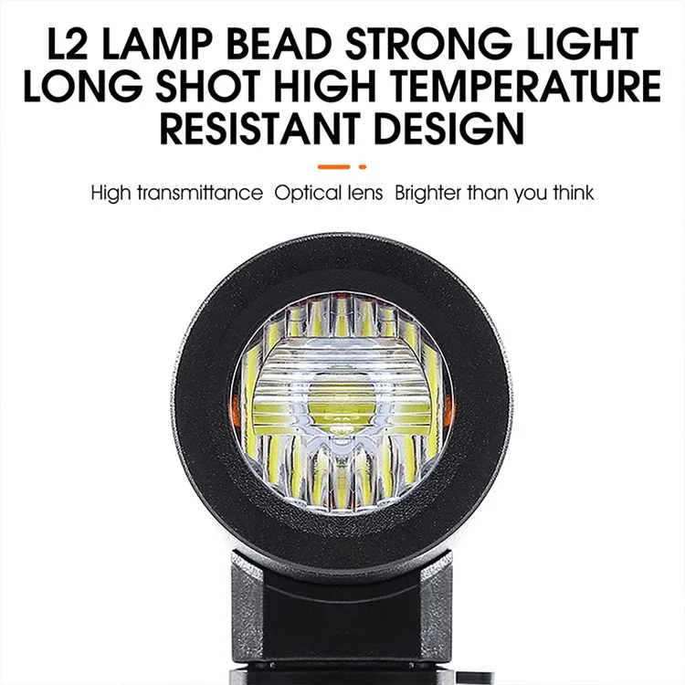 WEST BIKING YP0701323 Super Bright LED Bike Front Light Rechargeable Bicycle Night Cycling Safety Lamp Torch - Black