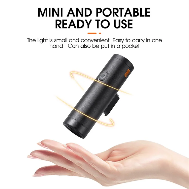 WEST BIKING YP0701323 Super Bright LED Bike Front Light Rechargeable Bicycle Night Cycling Safety Lamp Torch - Black