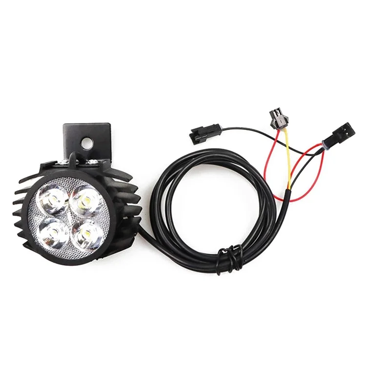 kdh-025 2-en-1 Vélo électrique LED Phare avec Klaxon Pièces modifiées E-bike Accessoires de remplacement du phare