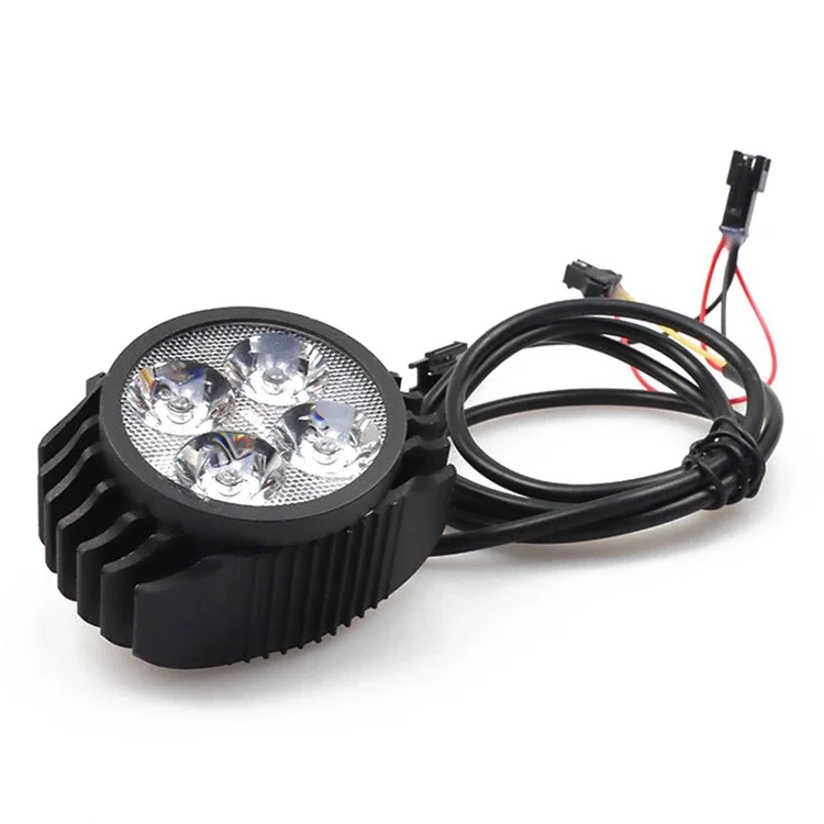 kdh-025 2-en-1 Vélo électrique LED Phare avec Klaxon Pièces modifiées E-bike Accessoires de remplacement du phare