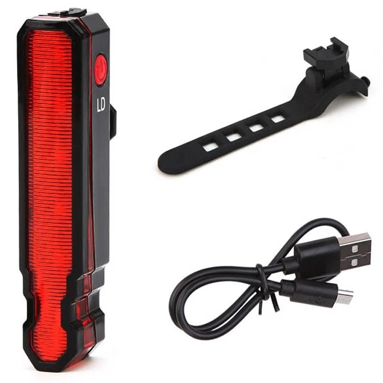 LEADBIKE LD51 Fahrrad-Cycling-Laser-LED-Rückleuchte, USB-aufladbar, wasserdicht, Sicherheitswarnung, Rückleuchte