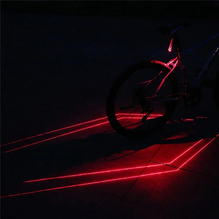 LEADBIKE LD51 Fahrrad-Cycling-Laser-LED-Rückleuchte, USB-aufladbar, wasserdicht, Sicherheitswarnung, Rückleuchte