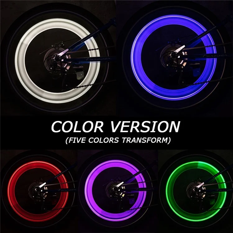 LEADBIKE LD58 Lampe Vélo Lumière Réflecteur de Rayons Étanche Cool LED Décoration Lumière Velours - Multicolore 