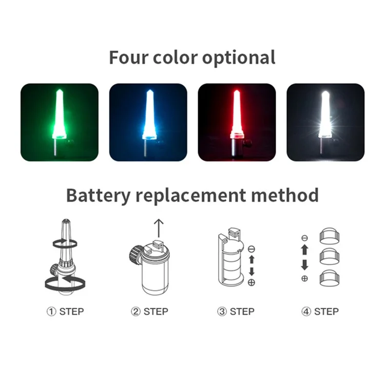 LEADBIKE LD58 Lampe Vélo Lumière Réflecteur de Rayons Étanche Cool LED Décoration Lumière Velours - Multicolore 