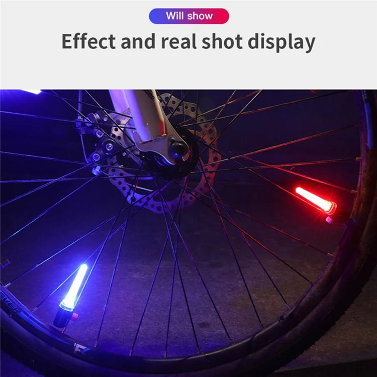 LEADBIKE LD58 Lampe Vélo Lumière Réflecteur de Rayons Étanche Cool LED Décoration Lumière Velours - Multicolore 