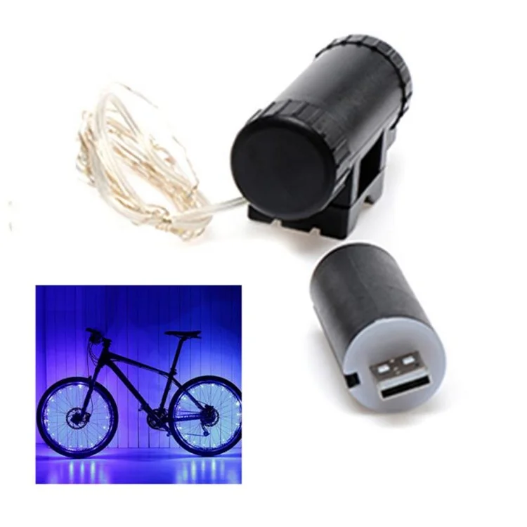 Свинцовый Велосипед A01 Ultra Bright Bike Wheel Light Strip Mtb Велосипедный Колесный Кружок - Синий