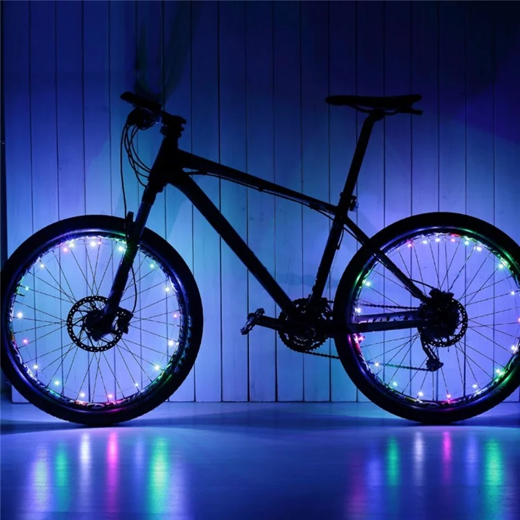 Bleibike A01 Rad Rad Kühl Lichtstreifen Fahrradrad Hub LED Lack -dekoration Mit Batterie Angetrieben - Blau