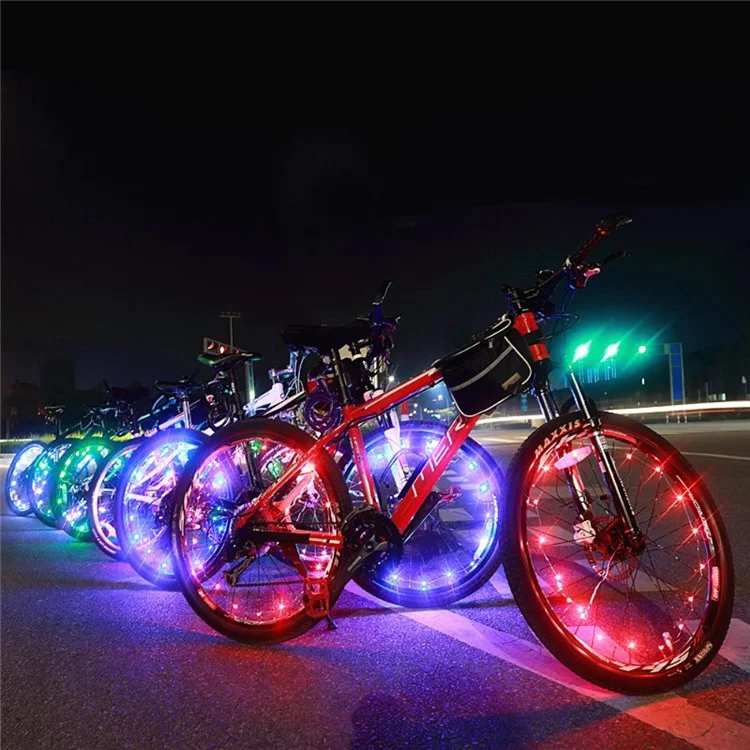 Bleibike A01 Rad Rad Kühl Lichtstreifen Fahrradrad Hub LED Lack -dekoration Mit Batterie Angetrieben - Blau