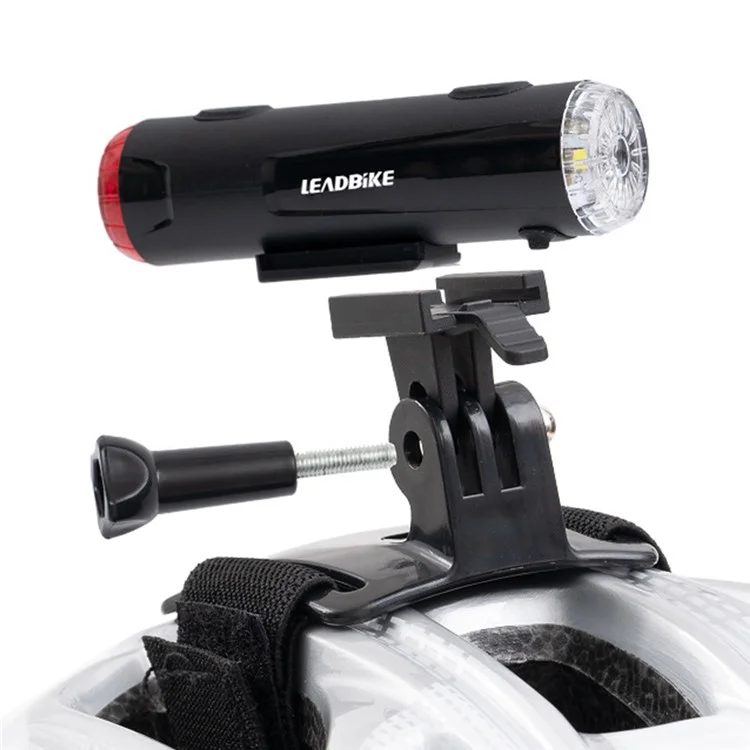 LEADBIKE LD56 Велосипедный шлем Лампа Двойная головка Передний / Задний свет USB перезаряжаемый Велосипедный шлем Передняя фара