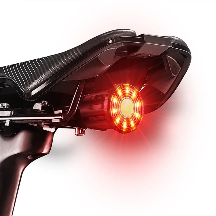 WEST BIKING YP0701331 Luz Traseira Brilhante e Colorida LED para Bicicleta, Acessório de Segurança Ciclística - Instalação Sob o Assento
