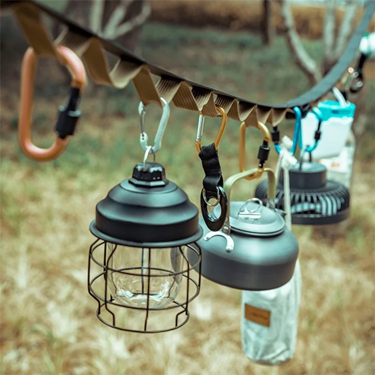 AOTU Corde de tente d'extérieur réglable Multifonction Porte-bagages de jardin Fil à linge Auvent Cordon de suspension 