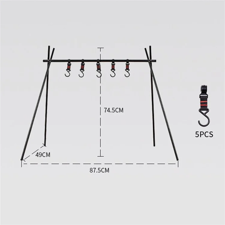 SHINETRIP A014-H0S Suporte de Prateleira de Pendurar Dobrável para Acampamento, Tamanho P
