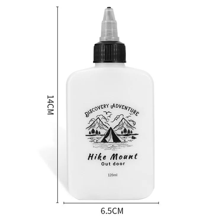 HIKE MOUNT 120ml Outdoor Picnic Barbecue Plastic Oil Bottle Portable Soy Sauce Vinegar Oil Container (No FDA Certification, BPA Free)
