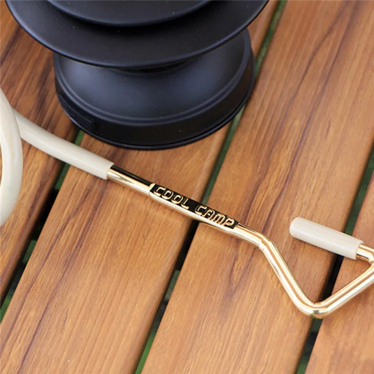 COOL CAMP CF-D3008 Light Stand Holder Hook Portable Tent Pole Lamp Hanger Camping Lantern Hanger - 22mm / Khaki