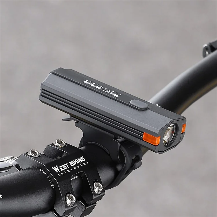 WEST BIKING YP0701407 Plastic Bicycle Headlight 400LM Night Cycling Torch Bike Front Light - Yellow