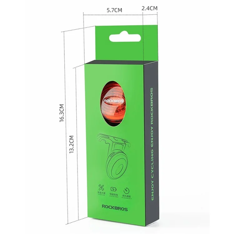 ROCKBROS LT-RR100 Bicycle Tail Light Smart Brake Sensor Night Lights for MTB Road Bike