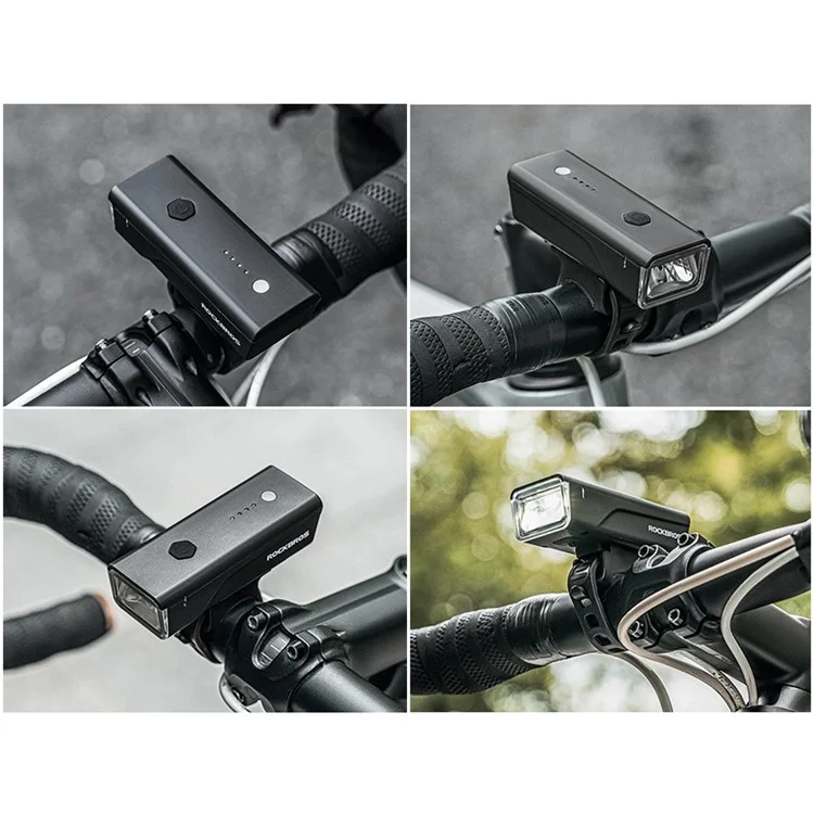 ROCKBROS RIP01 Luz delantera para bicicleta Luz de noche para bicicleta Luz delantera brillante Linterna de conducción con batería