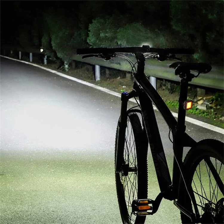 WEST BIKING YP0701418 Luz LED para Bicicleta Ciclo Ciclismo Luz de Segurança para Estrada MTB - Luz Traseira Preta / Luz Vermelha