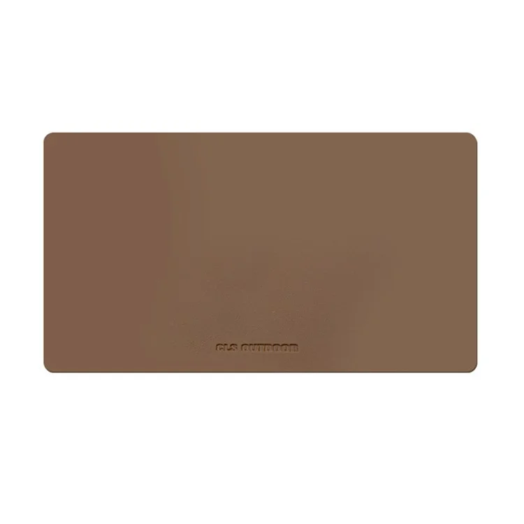 CLS 56x33cm Outdoor Camping Folding Table PU Leather Mat Anti-fouling Picnic Tablecloth - Coffee