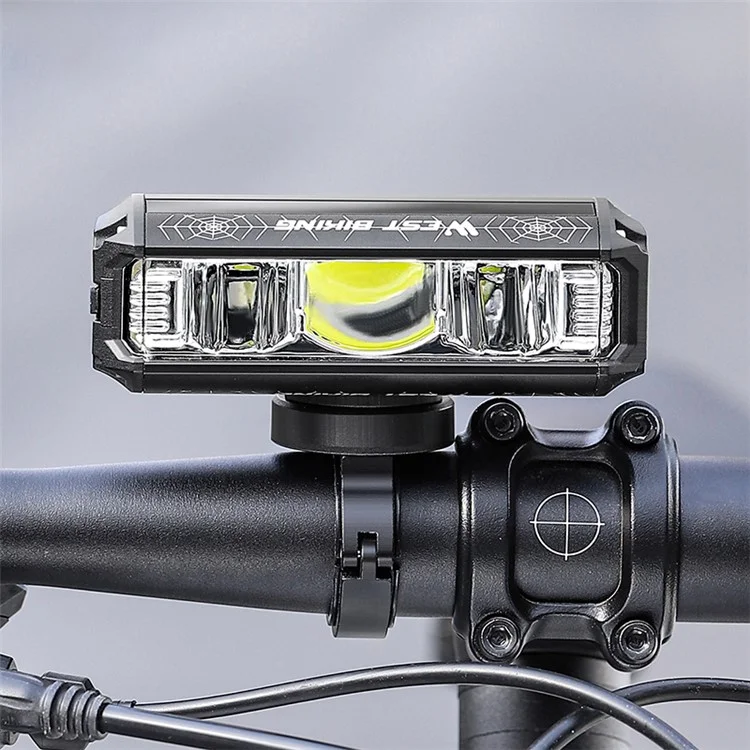 WEST BIKING YP0701424 Lampe avant de vélo de montagne 1750 Lumens Très Lumineux 