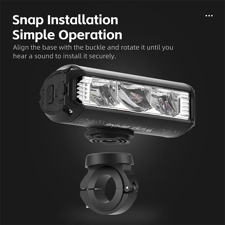 WEST BIKING YP0701424 Lampe avant de vélo de montagne 1750 Lumens Très Lumineux 