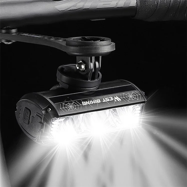 WEST BIKING YP0701424 Lampe avant de vélo de montagne 1750 Lumens Très Lumineux 