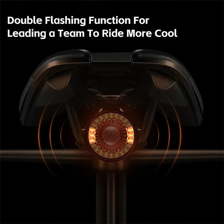 WEST BIKING YP0701420 Smart Sensing Bike Light Colorful LED MTB Taillight Warning Lamp