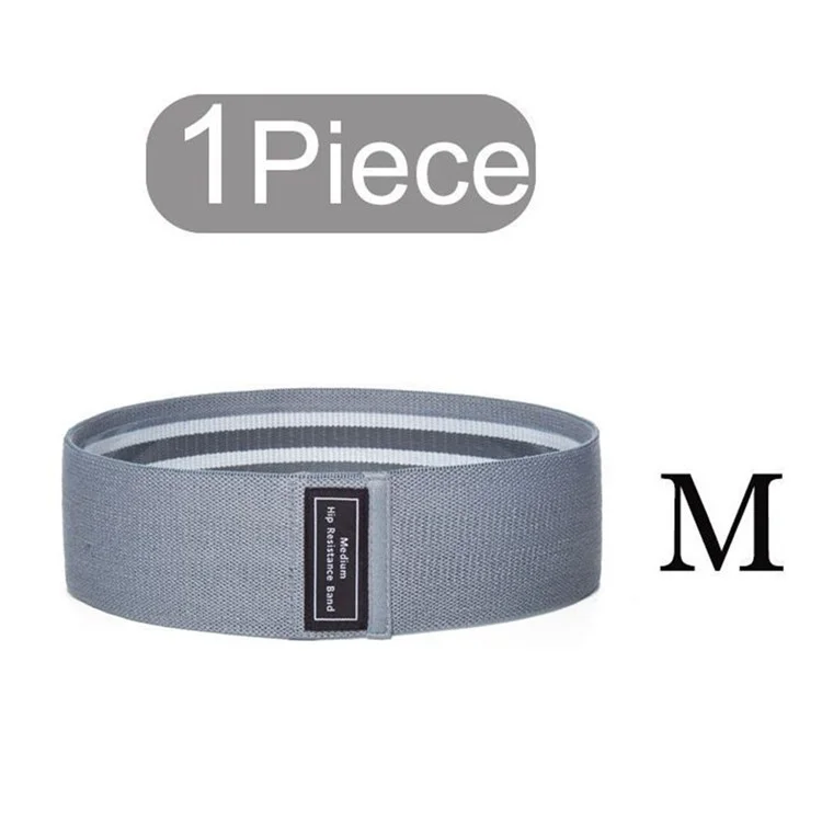 WOSWEIR FE0102 Fascia Esercizi in Tessuto Banda di Fitness Yoga Forza per Glutei - M / Grigio Scuro