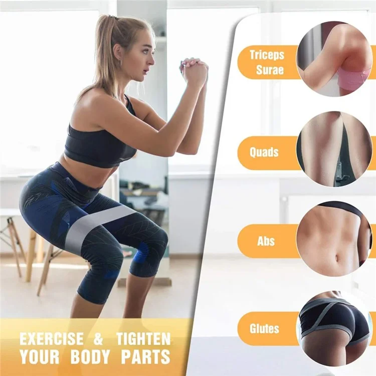 WOSWEIR FE0102 Fascia Esercizi in Tessuto Banda di Fitness Yoga Forza per Glutei - M / Grigio Scuro