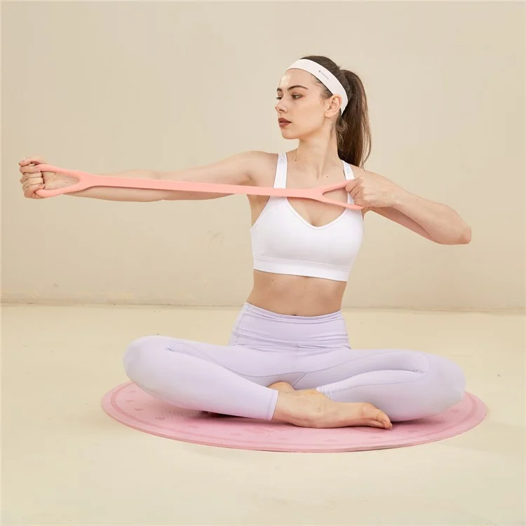 Wosweir Yo0221 Figure 8 Ressistance Band Back Training TPE TPE Elastic Ropes Exercice Equipment - Rose