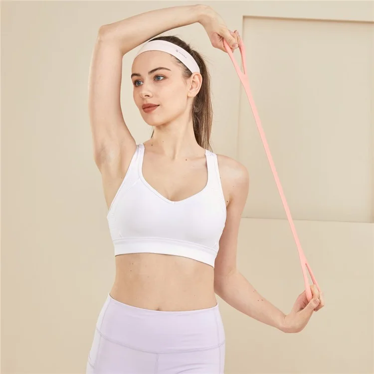 Wosweir Yo0221 Figure 8 Ressistance Band Back Training TPE TPE Elastic Ropes Exercice Equipment - Rose