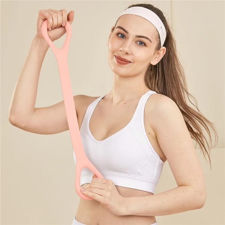 Wosweir Yo0221 Figure 8 Ressistance Band Back Training TPE TPE Elastic Ropes Exercice Equipment - Rose