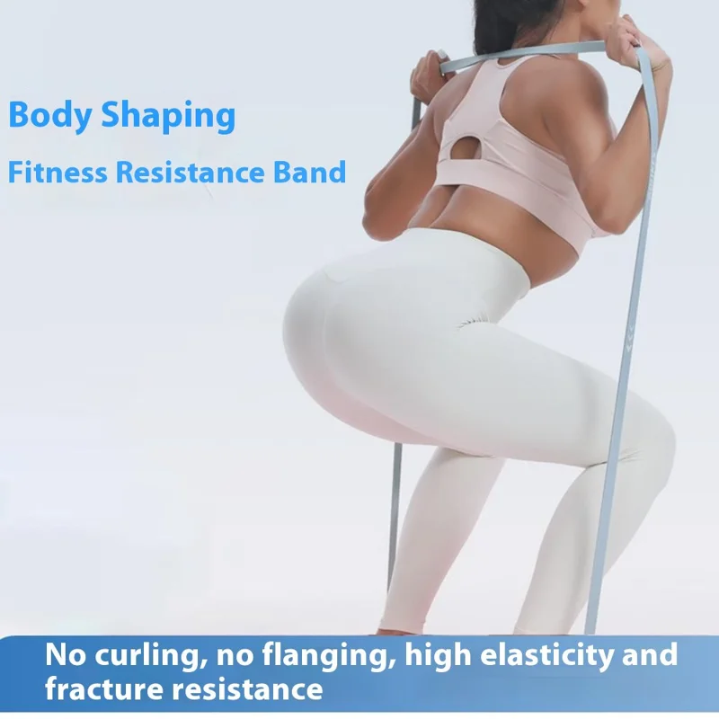 AOLIKES 3612 2080x4,5x19 mm 20-60 funtów Opaska elastyczna do ćwiczeń Opaska rozciągająca do treningu siłowego mięśni, Niebieska