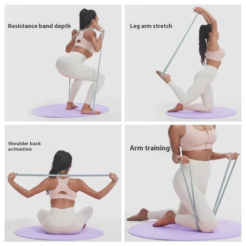 AOLIKES 3612 2080x4,5x19 mm 20-60 funtów Opaska elastyczna do ćwiczeń Opaska rozciągająca do treningu siłowego mięśni, Niebieska