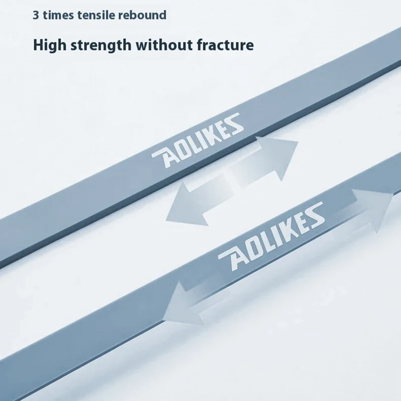 AOLIKES 3612 2080x4,5x19 mm 20-60 funtów Opaska elastyczna do ćwiczeń Opaska rozciągająca do treningu siłowego mięśni, Niebieska
