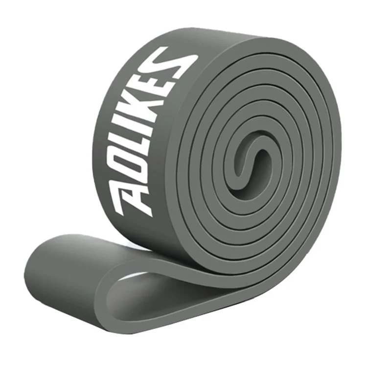 Aolikes 3612 2080x4.5x29mm 35-85lb Banda de Resistência Banda de Treino de Treino Para Treinamento de Força Muscular, Preto
