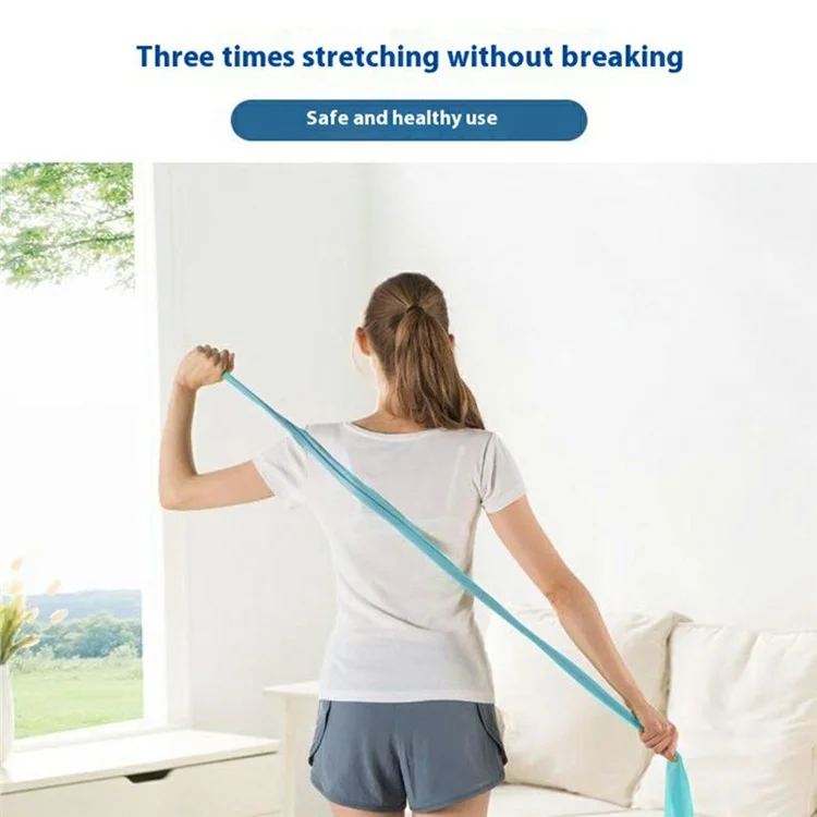 AOLIKES LD-3605 Banda de Resistência para Yoga 150cm Treinamento de Força Faixa Elástica de TPE para Exercícios de Fitness - Azul