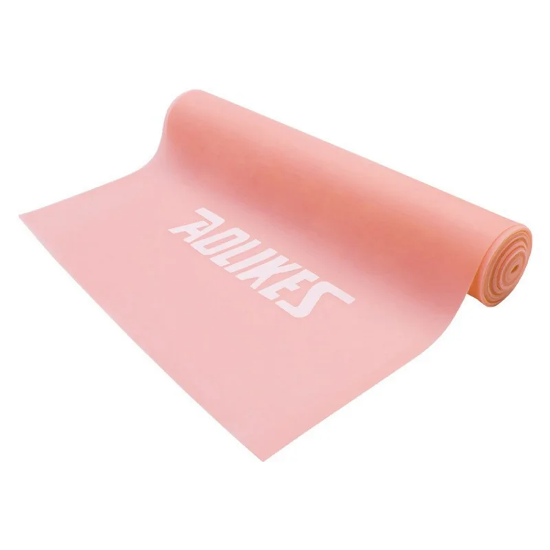 AOLIKES LD-3605 Yoga Resistance Band 150cm Strength Training TPE Elastic Fitness Exercise Band - Pink