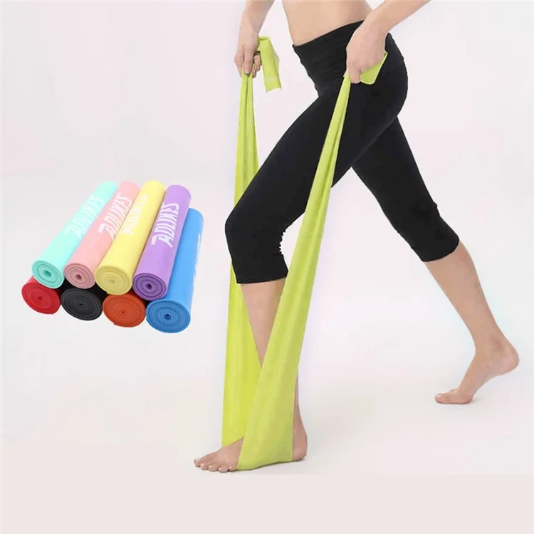 AOLIKES LD-3605 200cm Yogaband aus Widerstandsmaterial TPE Fitnessband Krafttraining Dehnband - Blau