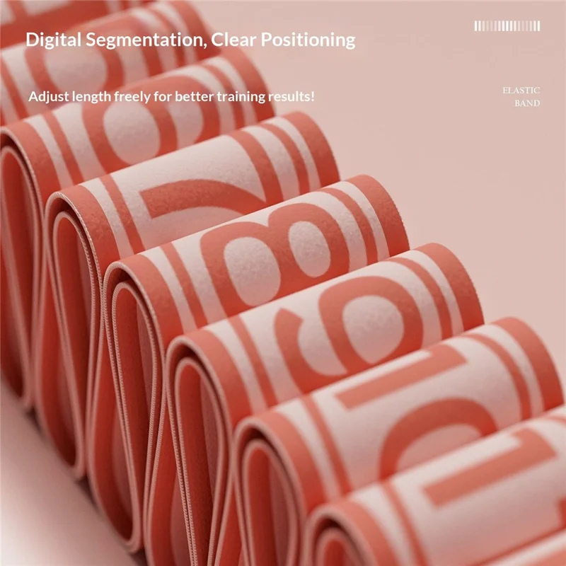 WOSWEIR YO0269 130cm 12 Sections Yoga Resistance Band Stretch Pilates Exercise Pull Strap - Pink