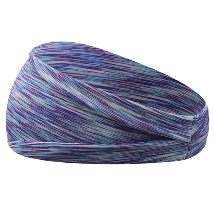 C41 Entrenamiento Elástico Deportes Yoga Bandas Para El Cabello Antideslizante Humedad Wicking Headbands Para Mujeres Y Hombres - Rosado Morado