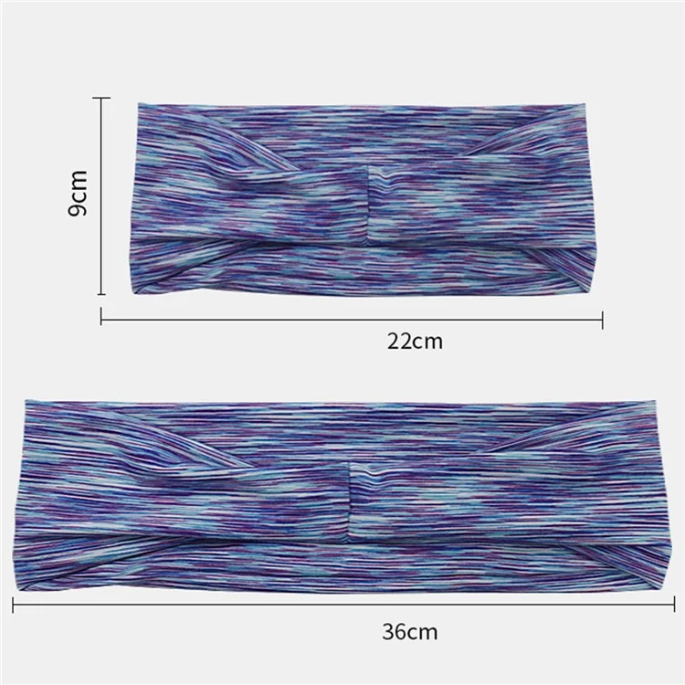 C41 Entrenamiento Elástico Deportes Yoga Bandas Para El Cabello Antideslizante Humedad Wicking Headbands Para Mujeres Y Hombres - Rosado Morado