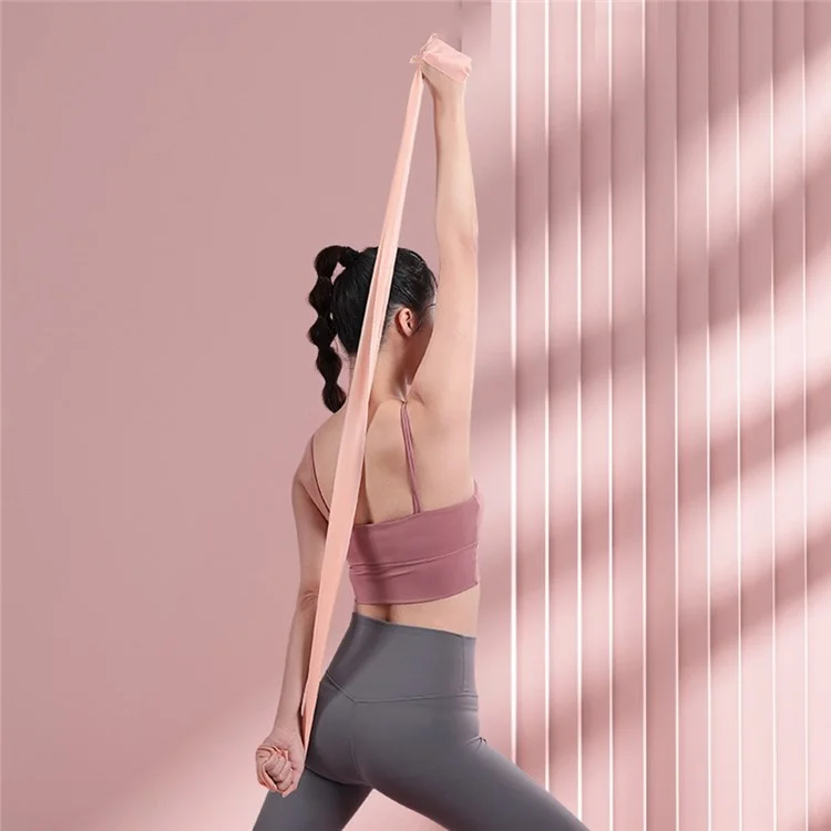 Amyup 28 Livres Band D'entraînement Élastique Fitness Fitness Not Slip Yoga Resistance Band Exercice Sangle Pour Les Jambes Et Les Fesses - Rose