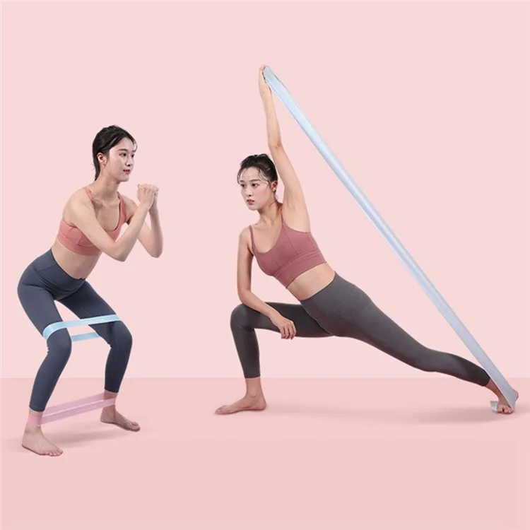 Amyup 28 Livres Band D'entraînement Élastique Fitness Fitness Not Slip Yoga Resistance Band Exercice Sangle Pour Les Jambes Et Les Fesses - Rose