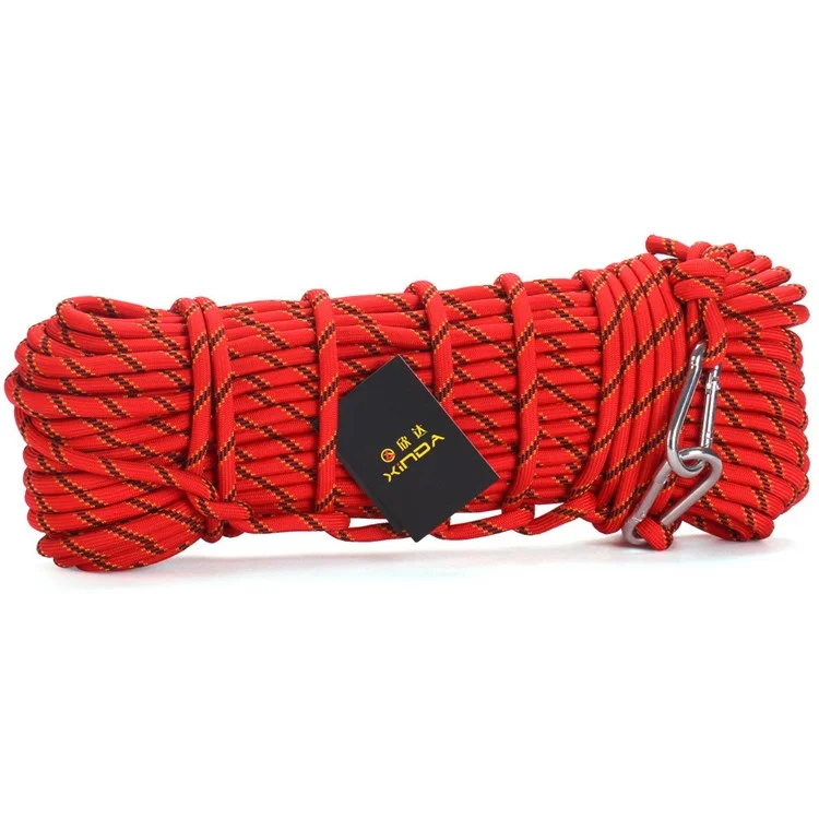 XINDA XD-S9804 20m Corda da arrampicata statica da esterno per emergenza e fuga - Rossa