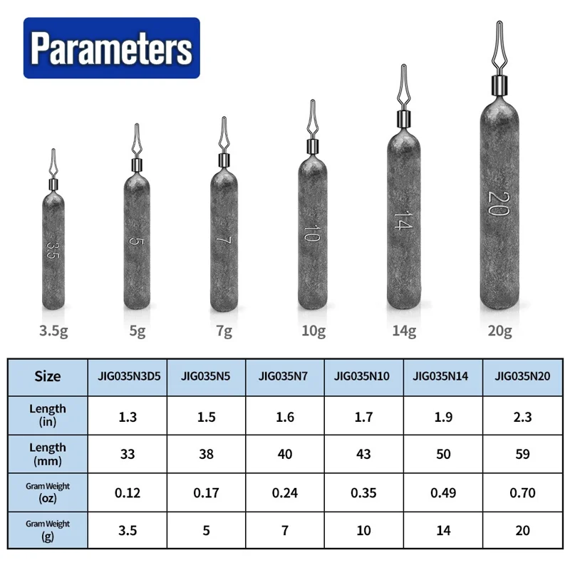 JIG035 10 pezzi / confezione Reaction Tackle Lead Drop Shot Weights, Anti-Snag Fishing Sinkers - 3,5g